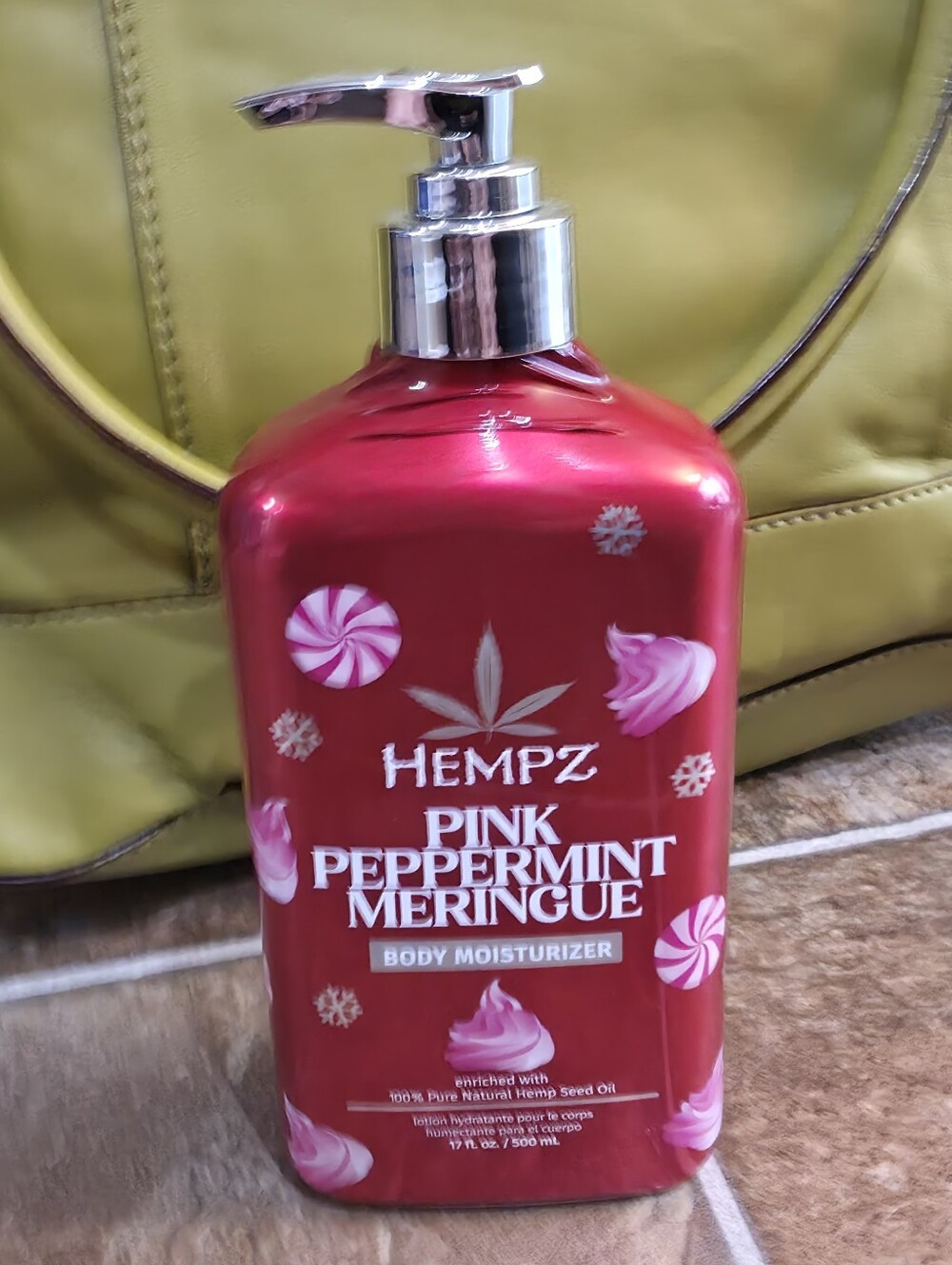 New Hempz Pink Peppermint Meringue Herbal Body Moisturizer Lotion Limited Ed